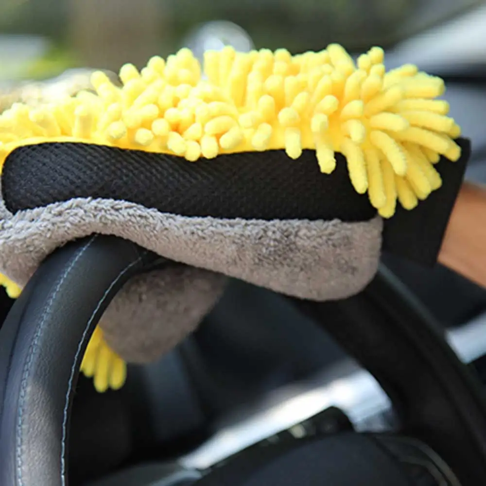 Car Wash Glove Coral Mitt Soft - огляд і ціна Detailing Brush Set